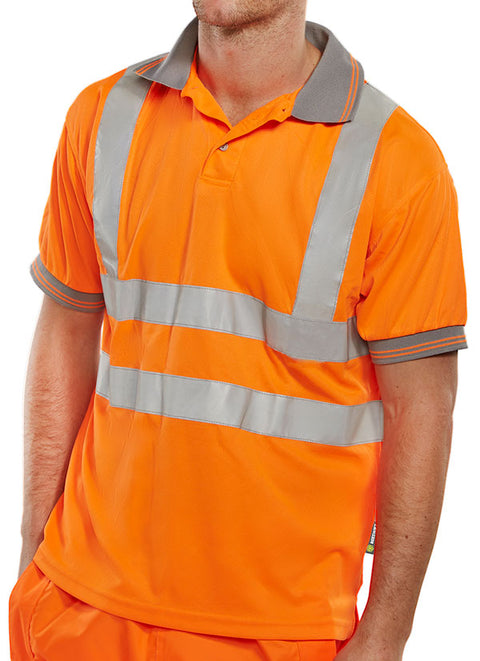 Custom Hi-Vis Polo Orange (IOHVPLBO)