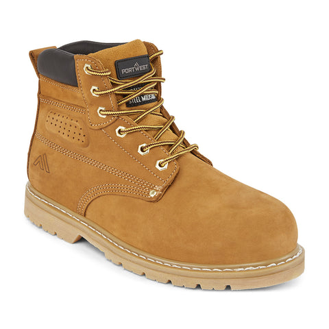 Steel Nubuck Leather Ankle Boot SBP HRO Honey (PPEF001)