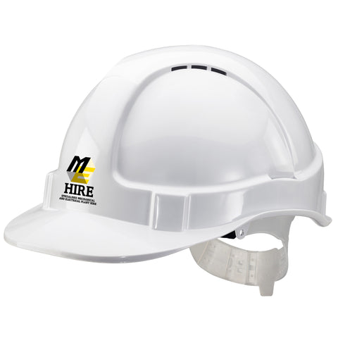 Safety Helmet - Economy Vented - White (PPEH001)