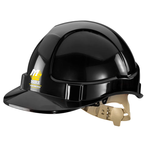 Safety Helmet - Economy Vented - Black (PPEH003)